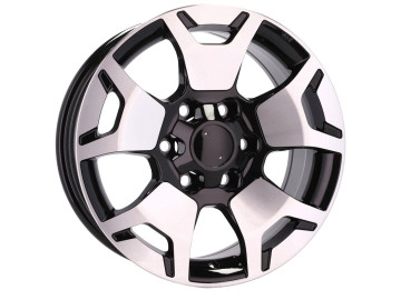 Jantes 4X4 TOYOTA R18x7.5 6X139.7 ET 25 106 (Preto Polido) 