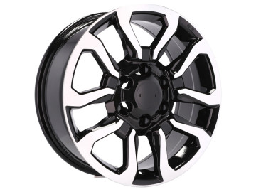 Jantes 4X4 TOYOTA R18x7.5 6X139.7 ET 25 106 (Preto Polido) 