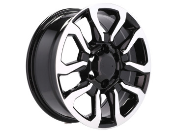 Jantes 4X4 TOYOTA R18x7.5 6X139.7 ET 25 106 (Preto Polido) 