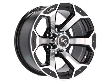 Jantes 4x4 15x10 6X139.7 ET -44 110.1 (Preto Polido)