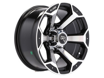 Jantes 4x4 15x10 6X139.7 ET -44 110.1 (Preto Polido)