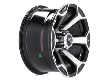 Jantes 4x4 15x10 6X139.7 ET -44 110.1 (Preto Polido)