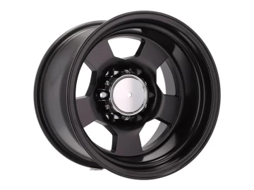 Jantes 4x4 15x10 6X139.7 ET -52 110.5 (Preto Matte)