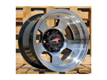 Jantes 4x4 15x10 6X139.7 ET -52 110.5 (Preto Polido)