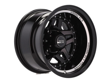 Jantes 4x4 15x10 6X139.7 ET M44 110.1 Preto Polido