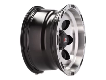 Jantes 4x4 15x10 6X139.7 ET M46 110.1 (Preto Polido)