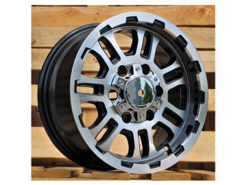 Jantes 4x4 15x7 6X139.7 ET 0 110.1 (Preto Polido)