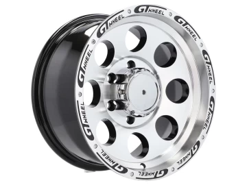 Jantes 4x4 15x8 5X114.3 ET 0 83.1 (Preto Polido)