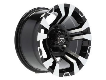 Jantes 4x4 15x8 5X114.3 ET -10 83.1 (Preto Polido)