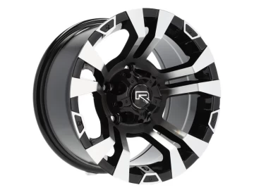 Jantes 4x4 15x8 5X139.7 ET -13 110.1 (Preto Polido)