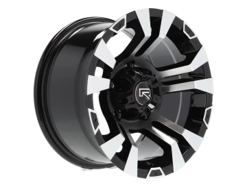 Jantes 4x4 15x8 5X139.7 ET -13 110.1 (Preto Polido)