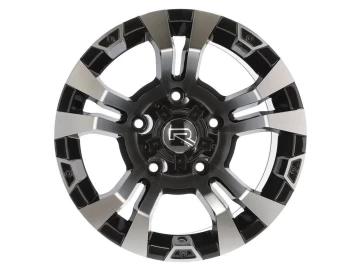 Jantes 4x4 15x8 5X139.7 ET -13 110.1 (Preto Polido)