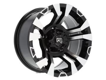 Jantes 4x4 15x8 5X139.7 ET M13 110.1 Preto Polido