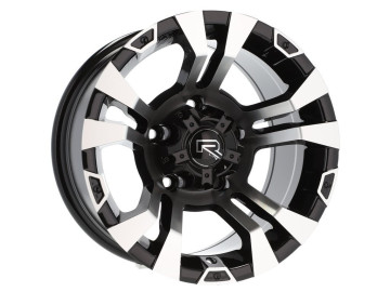 Jantes 4x4 15x8 5X139.7 ET M13 110.1 Preto Polido