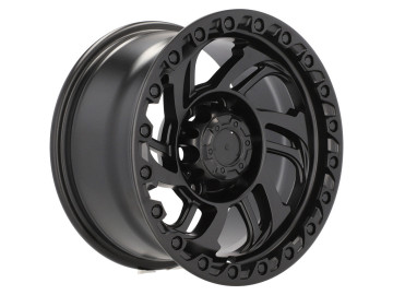 Jantes 4x4 15x8 6X139.7 ET 0 110.1 (Preto Metade Matte)