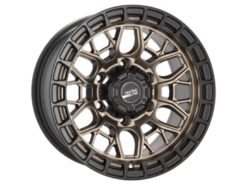 Jantes 4x4 15x8 6X139.7 ET -10 110.1 (Preto Metade Polido Dark Bronze)