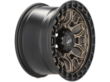 Jantes 4x4 15x8 6X139.7 ET -10 110.1 (Preto Metade Polido Dark Bronze)