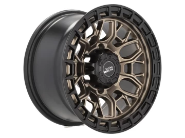 Jantes 4x4 15x8 6X139.7 ET -10 110.1 (Preto Metade Polido Dark Bronze)