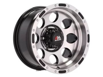 Jantes 4x4 15x8 6X139.7 ET -30 108.1 (Preto Polido)