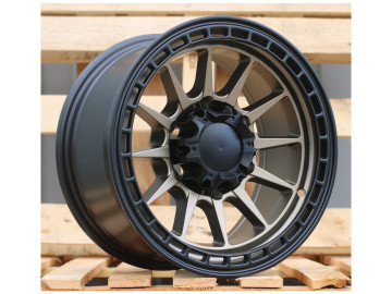 Jantes 4x4 15x8 6X139.7 ET M10 110.1 (Bronze + Preto)