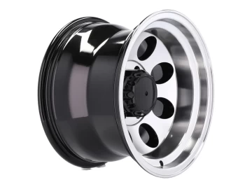 Jantes 4x4 16x10 5X139.7 ET -48 110.1 (Preto Polido)