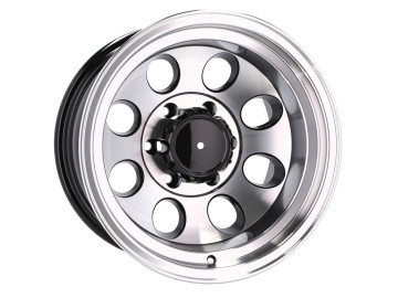 Jantes 4x4 16x10 5X139.7 ET -48 110.1 (Preto Polido)