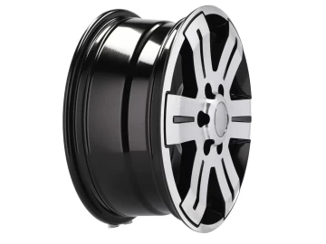 Jantes 4x4 16x7 6X125  ET 55  74.1 Preto Polido