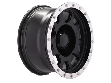 Jantes 4x4 16x8 5X139.7 ET M25 110.5 Preto Metade Matte 