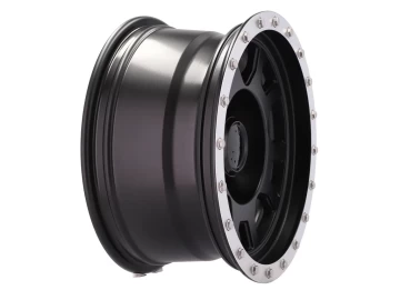 Jantes 4x4 16x8 5X139.7 ET M25 110.5 Preto Metade Matte 