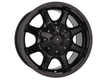 Jantes 4x4 16x8 6X114.3 ET 0 66.1 (Preto Metade Matte)