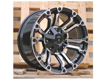 Jantes 4x4 16x8 6X139.7 ET 0 110.1 (Preto Polido)