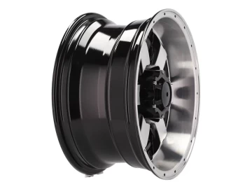 Jantes 4x4 16x8  6X139.7 ET M10 110.1 Preto Polido