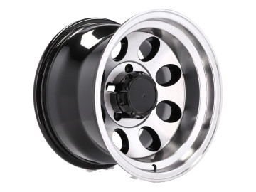 Jantes 4x4 17x10 6X139.7 ET M52 110.1 (Preto Polido)