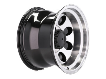 Jantes 4x4 17x10 6X139.7 ET M52 110.1 (Preto Polido)