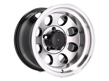 Jantes 4x4 17x10 6X139.7 ET M52 110.1 (Preto Polido)