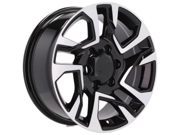 Jantes 4x4 17x7.5 6X139.7 ET 25 106.1 (Preto Polido)