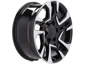 Jantes 4x4 17x7.5 6X139.7 ET 25 106.1 (Preto Polido)