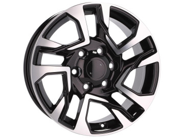 Jantes 4x4 17x7.5 6X139.7 ET 25 106.1 (Preto Polido)