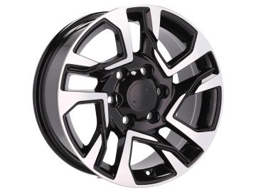 Jantes 4x4 17x7.5 6X139.7 ET 25 106.1 (Preto Polido)