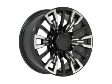 Jantes 4x4 17x8 6X139.7 ET 10 110.1 (Preto Polido)