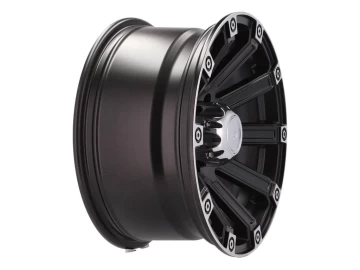 Jantes 4x4 17x8.5 6X139.7 ET 0 110.1 (Preto Metade Matte + Aba Polida)