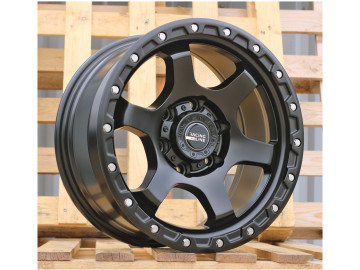 Jantes 4x4 17x8.5 6X139.7 ET 10 106.1 (Preto Metade Matte)