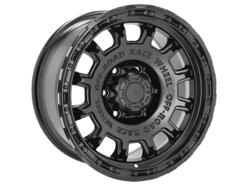 Jantes 4x4 17x8.5 6X139.7 ET 12 106.1 (Preto Metade Matte)