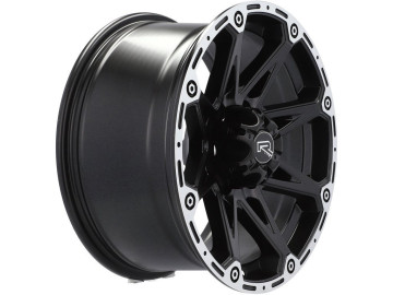 Jantes 4x4 17x8.5 6X139.7 ET 15 110.1 (Preto Polido Metade Matte)