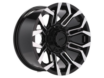 Jantes 4x4 17x9 5X127 ET 0 78.1 (Preto Polido)