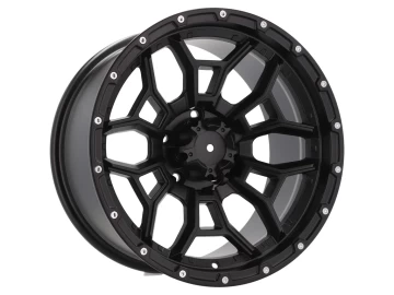 Jantes 4x4 17x9 5X127 ET -6 78.1 (Preto Metade Matte)