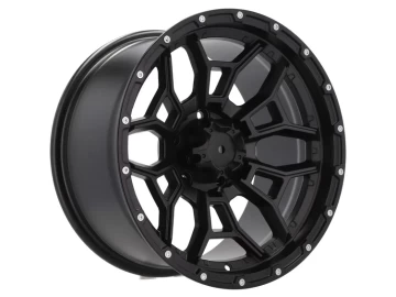 Jantes 4x4 17x9 5X127 ET -6 78.1 (Preto Metade Matte)