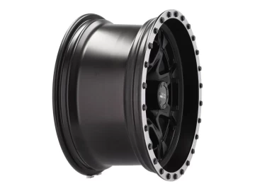 Jantes 4x4 17x9 5X127 ET -6 78.1 (Preto Metade Matte + Aba Polida)