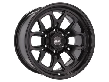 Jantes 4x4 17x9 5X127 ET M6 78.1 (Preto Polido Metade Matte)