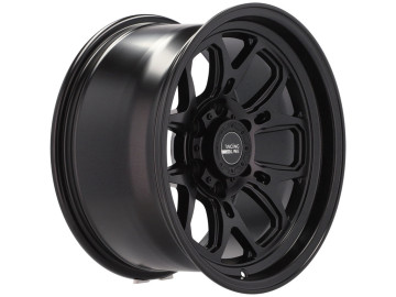 Jantes 4x4 17x9 5X127 ET M6 78.1 (Preto Polido Metade Matte)